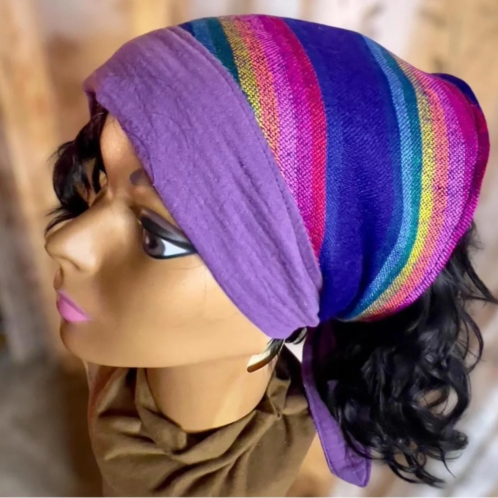 Colorful Striped Bandana